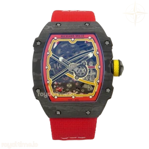 Richard Mille AVF RM67-02 Black NTPT Red/Yellow/Black Skeleton Dial on Red Elastic strap CRMA7 V2