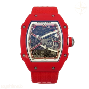 Richard Mille AVF RM67-02 Red NTPT Red/White Skeleton Dial on Red Elastic strap CRMA7 V2