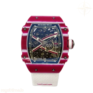 Richard Mille AVF RM67-02 Red NTPT Skeleton Dial on White Elastic strap CRMA7 V2