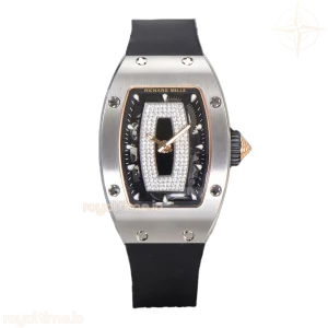 Richard Mille RM 007 Automatic Ladies in Steel on Black Rubber Strap