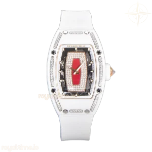 Richard Mille RM 007 Automatic Ladies White Ceramic Red Lips Diamond