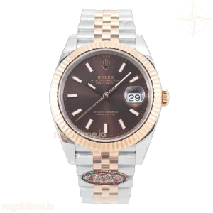 DateJust 41mm 126331 904L SS/RG Clean Brown Dial on Jubilee Bracelet VR3235