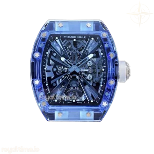 Richard Mille RM 012-01 Tourbillon Blue Sapphire on Transparent Rubber Strap