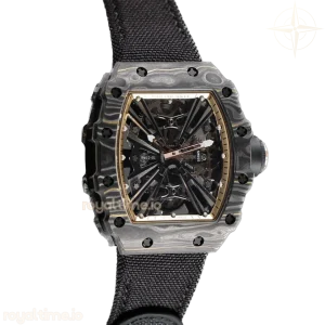 Richard Mille RM 012-01 Tourbillon NTPT Carbon on Black Nylon Strap