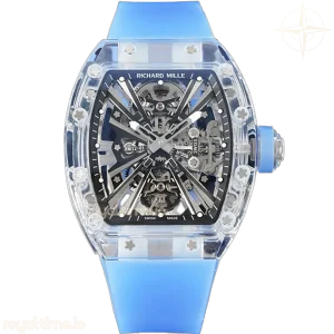 Richard Mille RM 012-01 Tourbillon Sapphire on Blue Rubber Strap
