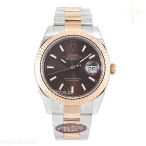 DateJust 41mm 126331 904L SS/RG Clean Brown Dial on Oyster Bracelet VR3235