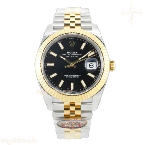 DateJust 41mm 126333 Clean Black Stick Dial on Jubilee Bracelet VR3235