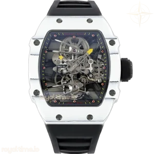Richard Mille RM 027-02 Tourbillon Rafael Nadal White NTPT on Black Rubber Strap