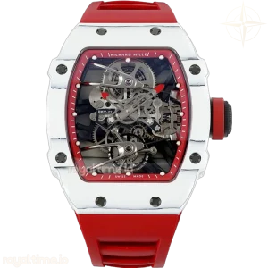 Richard Mille RM 027-02 Tourbillon Rafael Nadal White NTPT on Red Rubber Strap