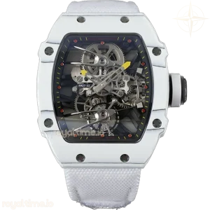 Richard Mille RM 027-02 Tourbillon Rafael Nadal White NTPT on White Nylon Strap