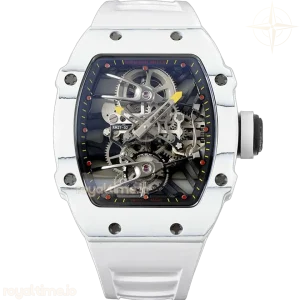 Richard Mille RM 027-02 Tourbillon Rafael Nadal White NTPT on White Rubber Strap