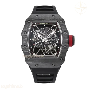 Richard Mille RM 035-01 Rafael Nadal NTPT Carbon on Black Rubber Strap