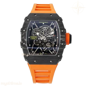 Richard Mille RM 035-01 Rafael Nadal NTPT Carbon on Orange Rubber Strap (Sonic)