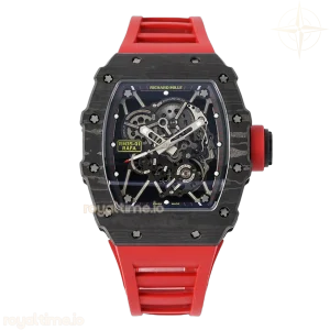 Richard Mille RM 035-01 Rafael Nadal NTPT Carbon on Red Rubber Strap (Sonic)