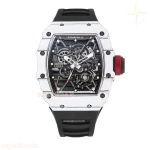 Richard Mille RM 035-01 Rafael Nadal White NTPT on Black Rubber Strap