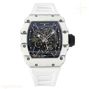 Richard Mille RM 035-01 Rafael Nadal White NTPT on White Rubber Strap (Sonic)