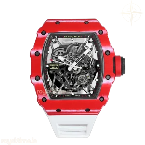 Richard Mille RM 035-02 Rafael Nadal TPT Red on White Rubber Strap