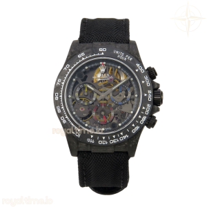 Blaken Daytona Carbon GETF Skeleton Red Dial on Black Nylon Strap SA4130