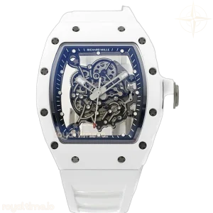 Richard Mille RM 055 White Bubba Watson White Ceramic on White Rubber RMUL2