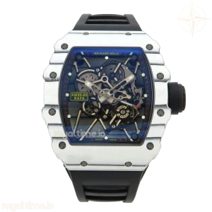 Richard Mille RM035-01 White Carbon ZF Skeleton Dial On Black Rubber Strap RMUL2