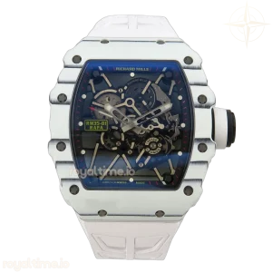 Richard Mille RM035-01 White Carbon ZF Skeleton Dial On White Rubber Strap RMUL2