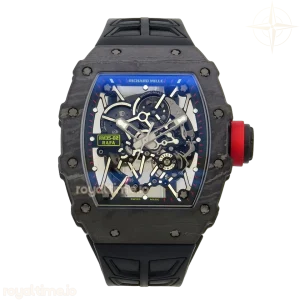 Richard Mille RM035-02 NTPT UMI Skeleton Dial Red Crown on Black Rubber Strap RMAL1 Free Sprung