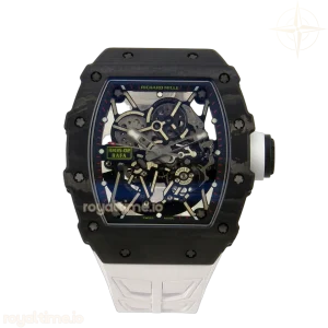 Richard Mille RM035-02 NTPT ZF Skeleton Dial on White Rubber Strap RMAL1 V7