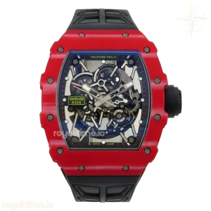 Richard Mille RM035-02 Red NTPT UMI Skeleton Dial on Black Rubber Strap RMAL1 Free Sprung