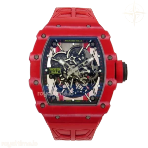 Richard Mille RM035-02 Red NTPT UMI Skeleton Dial on Red Rubber Strap RMAL1 Free Sprung