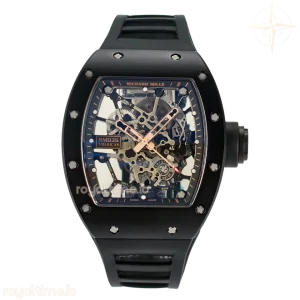 Richard Mille RM035-02 RG Black Ceramic SONIC Skeleton Dial on Black Rubber Strap RMUL1