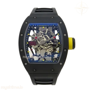 Richard Mille RM035 Americas Manual Carbon/Black Ceramic ZF Skeleton Dial On Black Rubber Strap RMUL1