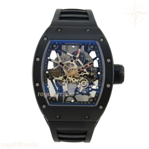 Richard Mille RM035 Americas Manual RG/Black Ceramic ZF Skeleton Dial On Black Rubber Strap RMUL1
