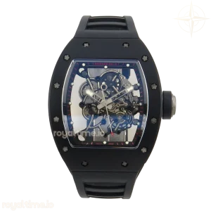 Richard Mille RM055 Black Ceramic APSF on Black/Red Inner Bezel on Black Rubber Strap RMUL2