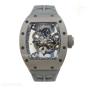 Richard Mille RM055 Gray Ceramic UMI on Shark Rubber Strap RMUL2 Free Sprung