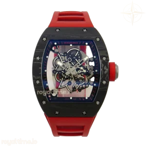 Richard Mille RM055 NTPT A9F Black/Red Inner Bezel on Red Rubber Strap RMUL2 Free Sprung