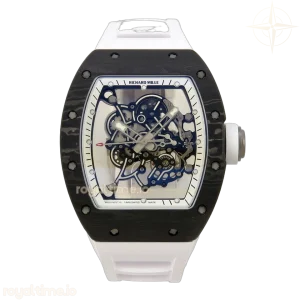 Richard Mille RM055 NTPT A9F White/Black Inner Bezel on White Rubber Strap RMUL2 Free Sprung