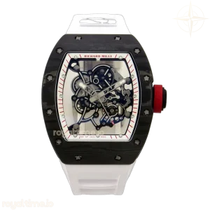 Richard Mille RM055 NTPT A9F White/Red Inner Bezel on White Rubber Strap RMUL2 Free Sprung