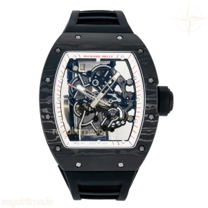 Richard Mille RM055 Ti/NTPT UOKF White/Red Inner Bezel White Crown on Black Rubber Strap RMUL2