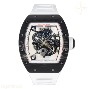Richard Mille RM055 Ti/NTPT UOKF White/Red Inner Bezel White Crown on White Rubber Strap RMUL2