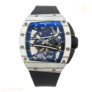 Richard Mille RM061-01 Yohan Blake White NTPT RF on Black Rubber Strap RMUL2