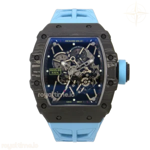 Richard Mille RM35-01 NTPT MIF Skeleton Dial on Blue Rubber Strap RMUL3