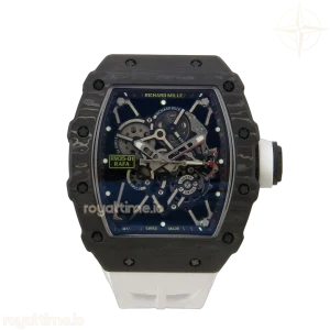 Richard Mille RM35-01 NTPT MIF Skeleton Dial on White Rubber Strap RMUL3