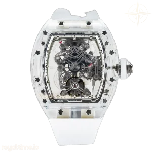 Richard Mille RM56-01 Transparent Tourbillon RMF Skeleton Dial on White Rubber Strap