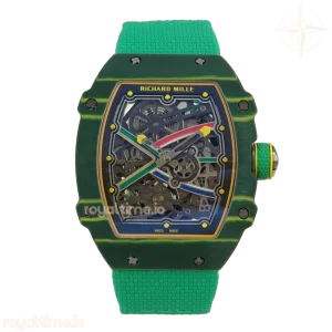 Richard Mille RM67-02 Real Green NTPT VAF Skeleton Dial On Green Nylon strap CRMA7