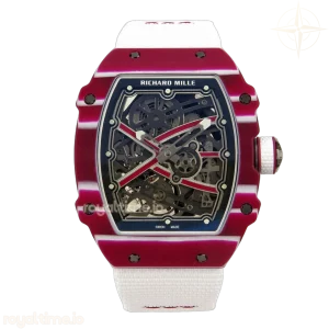 Richard Mille RM67-02 Real Red/Black NTPT VAF Skeleton Dial On White Nylon strap CRMA7