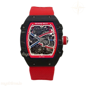 Richard Mille Umi Maker's RM67-02 Black NTPT Blue/Red Skeleton Dial on Nylon strap CRMA7 V2