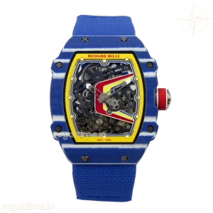 Richard Mille Umi Maker's RM67-02 Blue NTPT Fernando Yellow/Red/Blue Skeleton Dial on Nylon strap CRMA7 V2