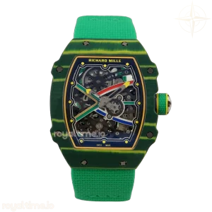 Richard Mille Umi Maker's RM67-02 Green NTPT Brazil Blue/Red/Green Skeleton Dial on Nylon strap CRMA7 V2