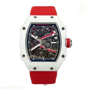 Richard Mille Umi Maker’s RM67-02 White NTPT Charles Red/White Skeleton Dial on Nylon strap CRMA7 V2