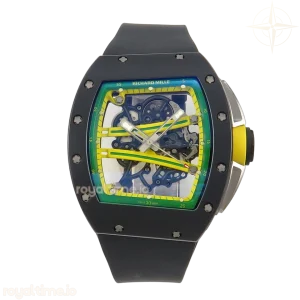 Richard Mille ZGF Custom Made RM061 Black Ceramic Green Inner Bezel with Free Sprung Titanium RMUL2